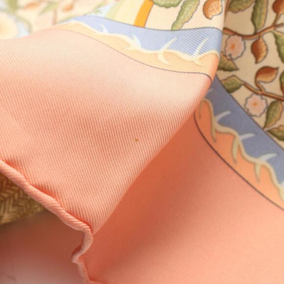 HERMES Authentic Pink Silk Scarf - Picture 4 of 7